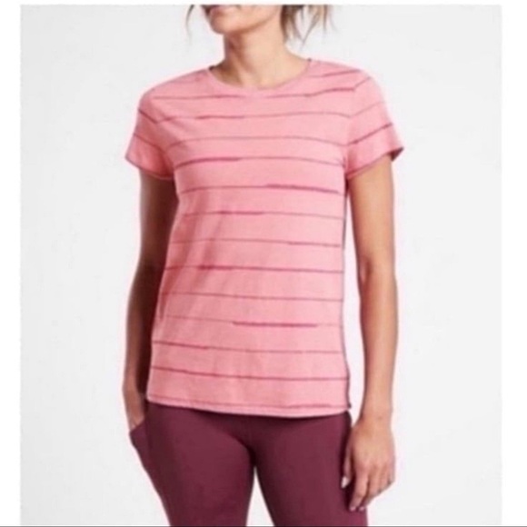ATHLETA Organic Daily Striped Tee - Picture 2 of 6